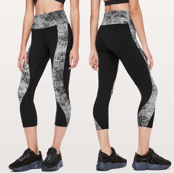 lululemon athletica Pants - Lululemon Sweat & Repeat Crop High Rise 21”